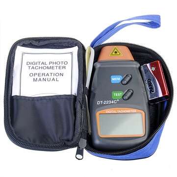 DANIU DT2234C+ Digital Laser RPM Tachometer Non Contact Measurement Tool