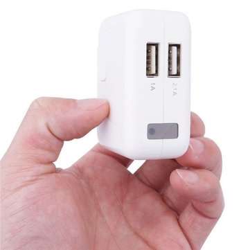 DANIU Mini 2 Port USB Wall Charger Hidden Camera 1080P HD DVR Recorder Motion Detec... (ADAPTOR: US)