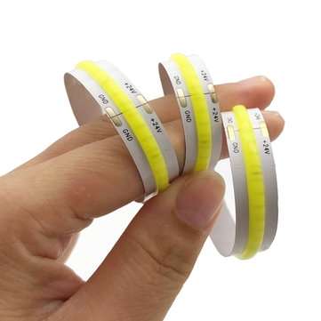 DC12V 24V 50CM COB Pure White CSP 147LED Flexible Strip Light Ribbon Lamp for Home... (VOLTAGE: 12V)