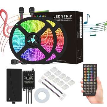 DC12V 5M 10M 5050 RGB Timer Function LED Stri... (LENGTH: 10M | PLUG: USPLUG | LED QUANTITY: 300LED)