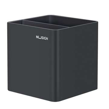 Deli NS011 Pen Pencil Holder Nusign ABS Pen Stands Desktop Storage Organizer 4 Co... (COLOR.: BLACK)