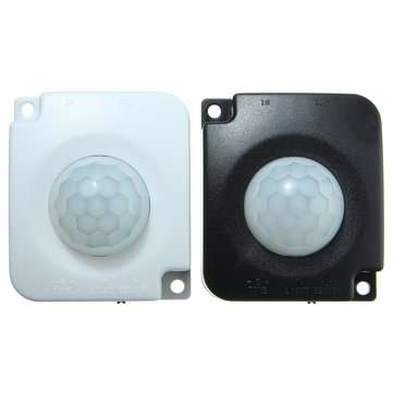 Detector Infrared PIR Motion Sensor Switch For Led Lights+2PCS Male Connector (COLOR.: WHITE)