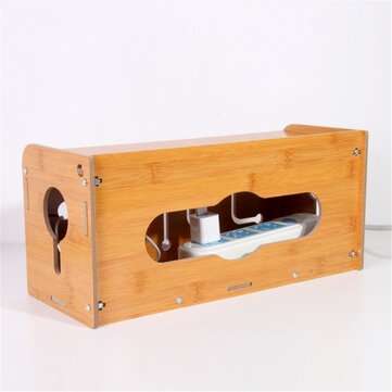 Desktop Cable Storage Box Wire Socket Holder Case Management Organizer Shelf