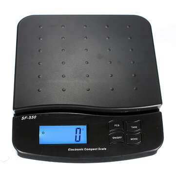 Digital 25kg 55lb Parcel Letter Postal Postage Weighing LCD Electronic Scales (COLOR.: BLACK)