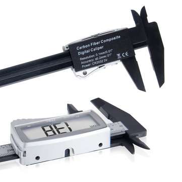 Digital Caliper 150mm Electronic Digital Vernier Caliper Carbon Fiber Large LCD Screen Display Micro