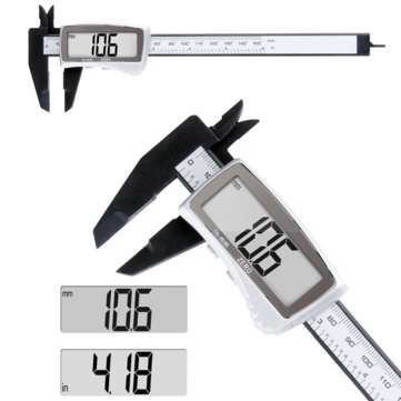 Digital Caliper 150mm Electronic Digital Vernier Caliper Carbon Fiber Large LCD Screen Display Micro