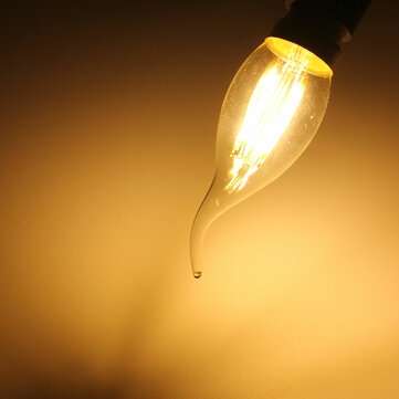 Dimmable AC220V B22 C35 4W Warm White LED Filament COB Retro Edison Light Bulb (COLOR.: WARMWHITE)