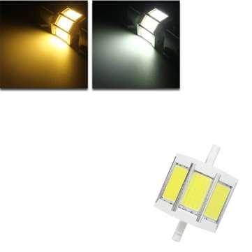 Dimmable R7S 78MM 10W COB SMD White/Warmwhite LED Flood Light Spot Corn ligh... (COLOR.: WARMWHITE)