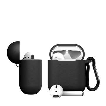 Dirose Luxury Portable PU Leather Wireless bluetooth Earphone Storage Cover with ... (COLOR.: BLACK)