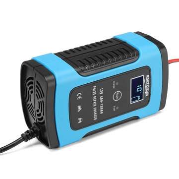 Display 12V Pulse Repair LCD Charger Automatic Smart Battery Charger/Maintainer Pu... (PLUG: USPLUG)