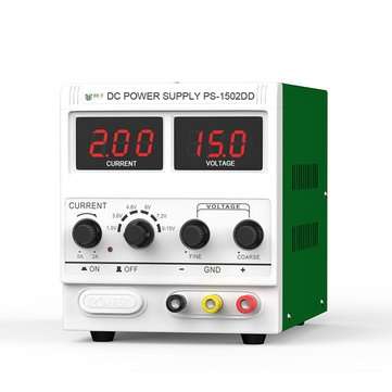 Display 1502D+ 0-15V 0-2A Adjustable DC Power Supply Regulated Voltage Stabili... (PLUG: 110VUSPLUG)