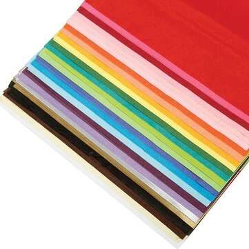 DIY 10PCS/Color Premium Quality Tissue Gift Wrapping Paper Crafts Assorted Colors Ha... (PCS: 10PCS)