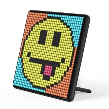 Divoom Pixoo Max Digital bluetooth Photo Frame with 32*32 Pixel Art Programmable ... (COLOR.: BLACK)