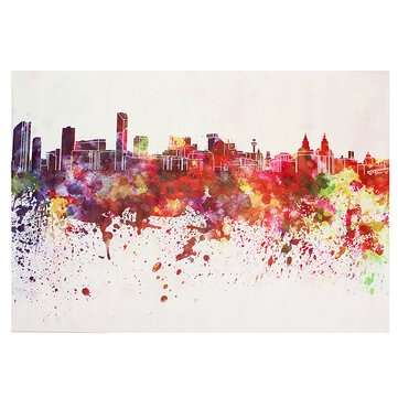 DIY Art Painting Color City Building Painting Canvas Decor Home Decoration Wall Pictures Living Room