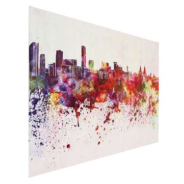 DIY Art Painting Color City Building Painting Canvas Decor Home Decoration Wall Pictures Living Room