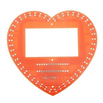 DIY Seven Color Heart Shaped LED Flow Lamp Production Kit DIY LED Flash Kit