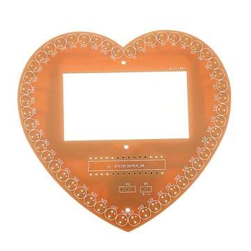 DIY Seven Color Heart Shaped LED Flow Lamp Production Kit DIY LED Flash Kit