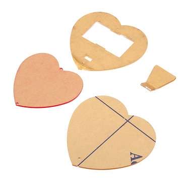 DIY Seven Color Heart Shaped LED Flow Lamp Production Kit DIY LED Flash Kit