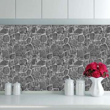 DIY Self-Adhesive 3D Brick Wall Stickers Living Room Decor Foam Waterproof Wallpaper... (SIZE 3: 5M)