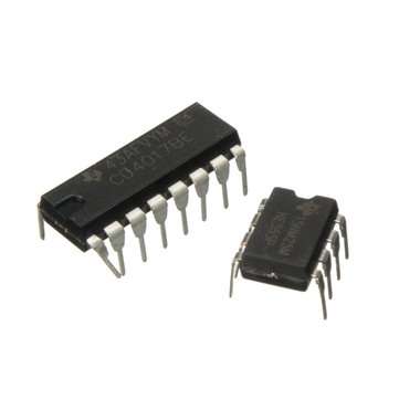 DIY Two-color LED Flashing Light Electronic Kit Circuit Board