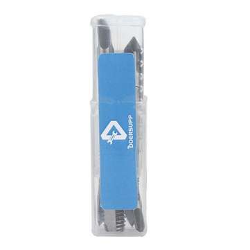 Doersupp 5pcs M3-M8 HSS Spiral Point Machine Screw Plug Tap Metric Straight Flute Thread Hand Tool