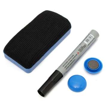 Drawing Board Double Sided White Magnetic Drawing Board Menu or Bulletin Writing Tablet with a Powde