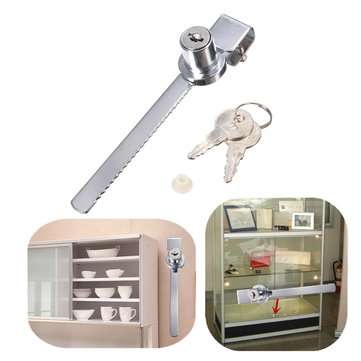 Drawer Cabinet Display Showcase Sliding Glass Push Door Keyed Lock With 2 Keys