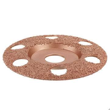 Drillpro 4-1/2 Inch See Through Wood Carving Disc Tungsten Carbide Coating Shaping Dis... (GRIT: 40)