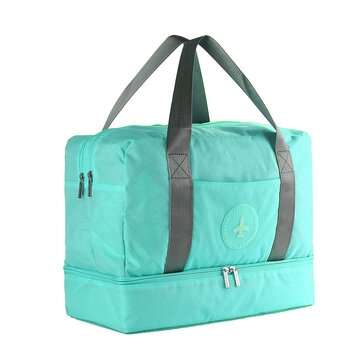 Dry and Wet Separation Bag Waterproof Clothing Storage Bags Training Yoga Handb... (COLOR.: SKYBLUE)