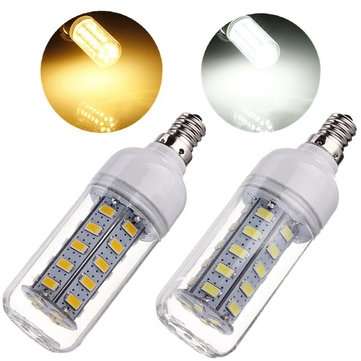 E12 7W 650LM White/Warm White 5730 SMD 36 LED Corn Light Bulb 110V (COLOR.: WHITE)