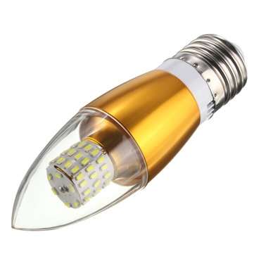 E14 E12 E27 7W SMD 3014 LED Golden Glass White Warm White Candle Bulb... (BASE: E27 | COLOR.: WHITE)