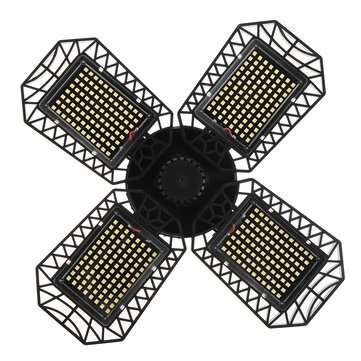 E26/E27 LED 3/4 Blades Folding Garage Light Bulb Deformable Ceilin... (NUMBER OF LEAVES: FOURLEAVES)