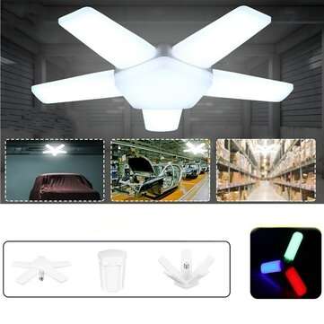 E27 5+1/3+1 Blades ... (VOLTAGE: 85-265V | TYPE: 6LEAFS | LIGHT COLOR: WHITE | LED QUANTITY: 240LED)