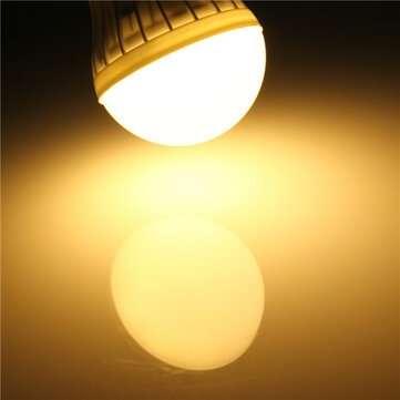 E27 5W 8 SMD 5630 Warm White/White Globe Ball Bulbs Plastic Lamp Lights 220-240V (COLOR.: WARMWHITE)