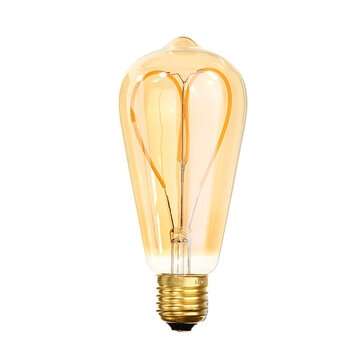E27 6W Dimmable ST64 G125 Warm White Soft Filament LED Light Bulb for H... (MODEL: G125 | STYLE: 02)