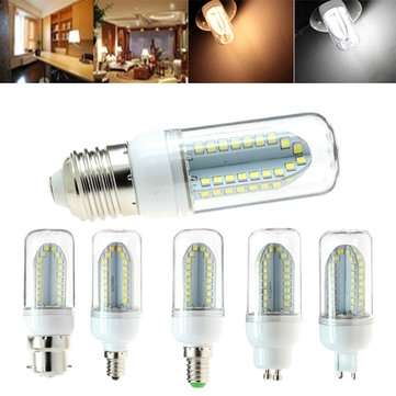 E27 B22 E14 E12 G9 GU10 5W 500LM SMD2835 84LEDs Warm White Pure ... (COLOR.: WARMWHITE | BASE: GU10)