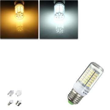 E27/E14/G9/GU10/B22 7W 2835 SMD LED Corn Bulb Warm/White 220V Ho... (BASE: GU10 | COLOR.: PUREWHITE)
