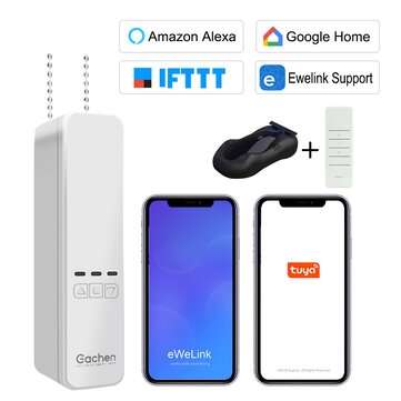 EACHEN Tuya/Ewelink Wifi Curtain Motor Smart Wireless Remote Control Blind Motor S... (PLUG: USPLUG)