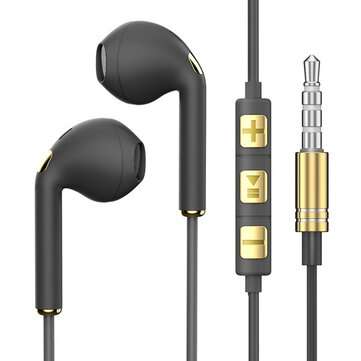 EARDECO Skin-friendly Wired Headphones In-Ear 3.5mm Mobile Headpho... (TYPE: CLASSICAL | COLOR: RED)