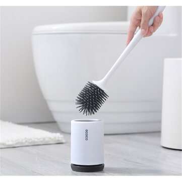 Ecoco Silicone Toilet Brush Soft Bristle Wall-Mounted Bathroo... (TYPE: FLOOR-STANDING | SIZE 4: 1#)