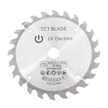 Effetool 165mm 24 Teeth Circular Saw Blade Tungsten Steel Saw Blade