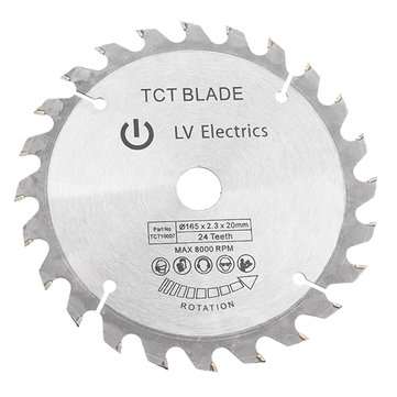 Effetool 165mm 24 Teeth Circular Saw Blade Tungsten Steel Saw Blade