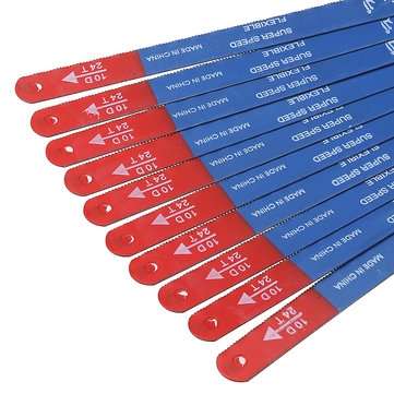 Effetool 10pcs High Carbon Steel Hacksaw Blades 300mm Metalworking Saw Blade for Cutting Metal Tools