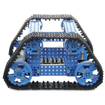 Educational Trapezoidal Crawler Tracked Smart Robot Car DIY Kit With Remote Control