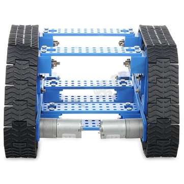Educational Trapezoidal Crawler Tracked Smart Robot Car DIY Kit With Remote Control