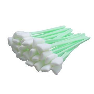 Effetool 50pcs 127mm Cleaning Swabs Sponge Swabs Machine Sponge Stick Clean Cotton Swab