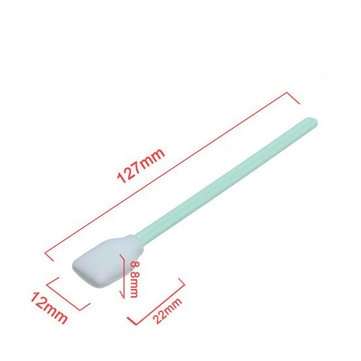 Effetool 50pcs 127mm Cleaning Swabs Sponge Swabs Machine Sponge Stick Clean Cotton Swab