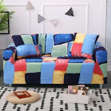 Elastic Sofa Couch Cover Sofa Protective Slipcover Settee Stret... (SIZE: 1SEATER | COLOR: COLORFUL)