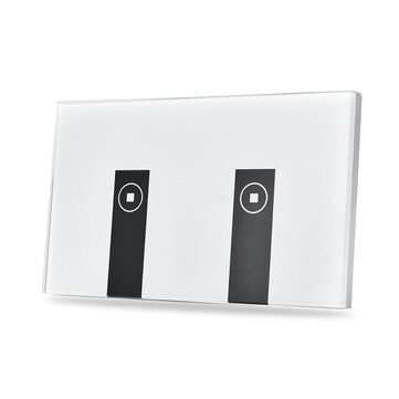 EJLink TP-04U AC 90V To 250V 1-4Gang US Glass Panel Touch Wireless WiFi Switch Sup... (CHANNEL: 2CH)