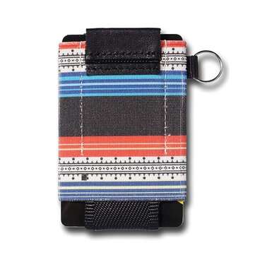 ELASTIC WALLETS Card Bag Canvas Contrast Color Printing Design Card Holder ID Card ... (COLOR.: #09)